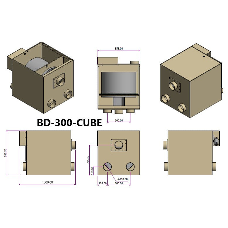 Burtons BD 300 Cube Drum Filter With 20W UV