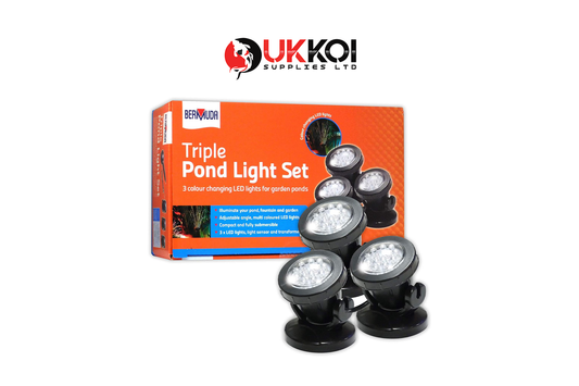 Bermuda LED Submersible Triple Pond Light Set