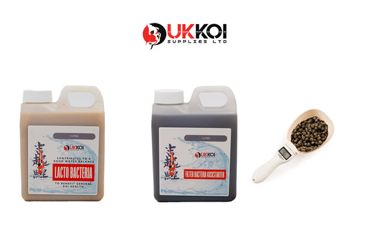 UK Koi Supplies 1L Combo + Digital Koi Food Measuring Spoon